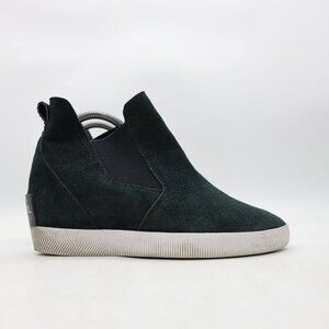 Sorel Out N About Wedge Chelsea Boots Women's Size 9 Black Suede Waterproof